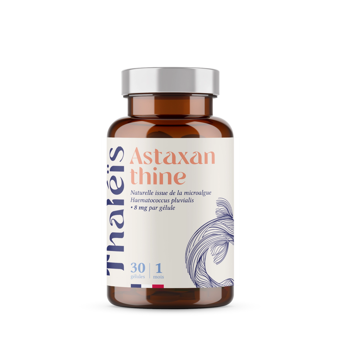 Astaxanthine 8mg produite en bio et hautement concentrée