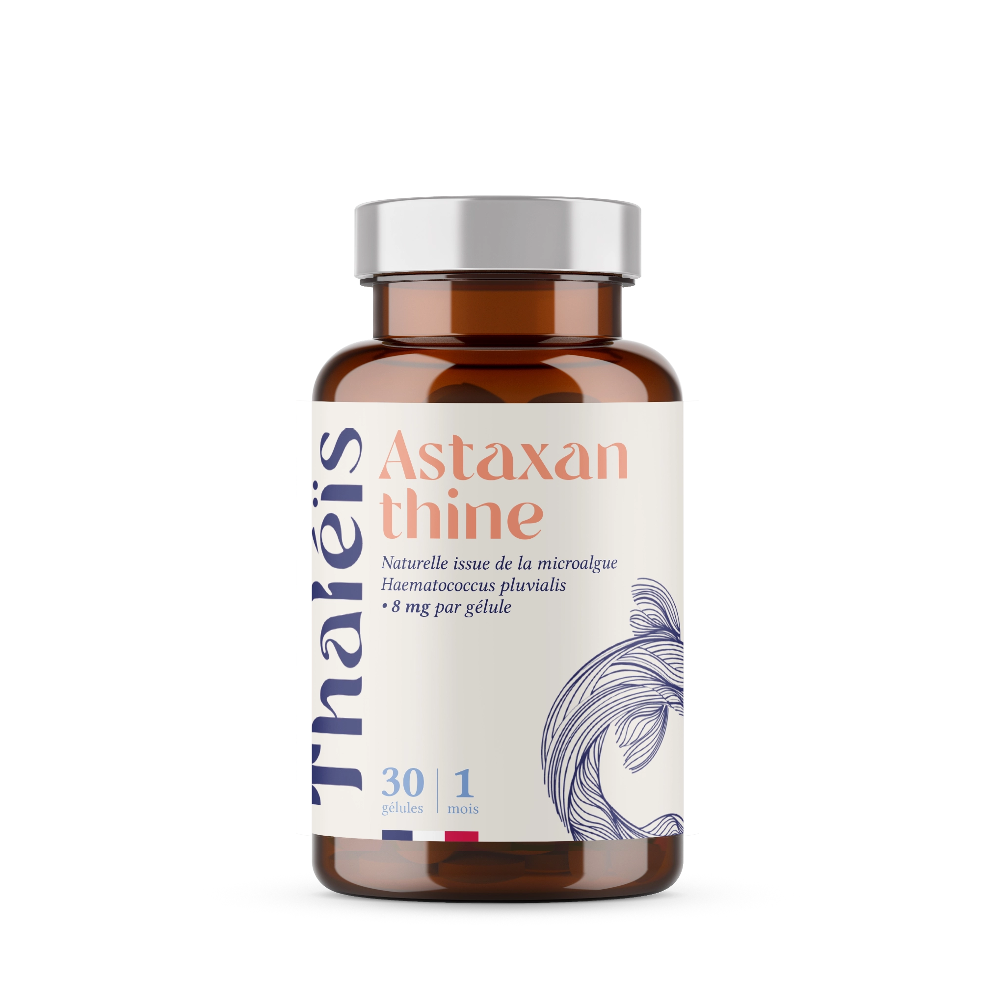Astaxanthine 8mg produite en bio et hautement concentrée