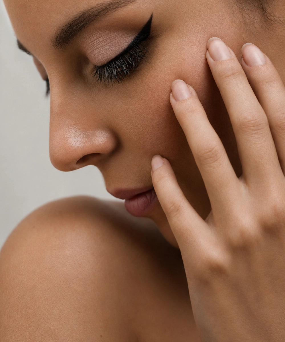 visage de femme & douceur cosmétique avec les actifs marins