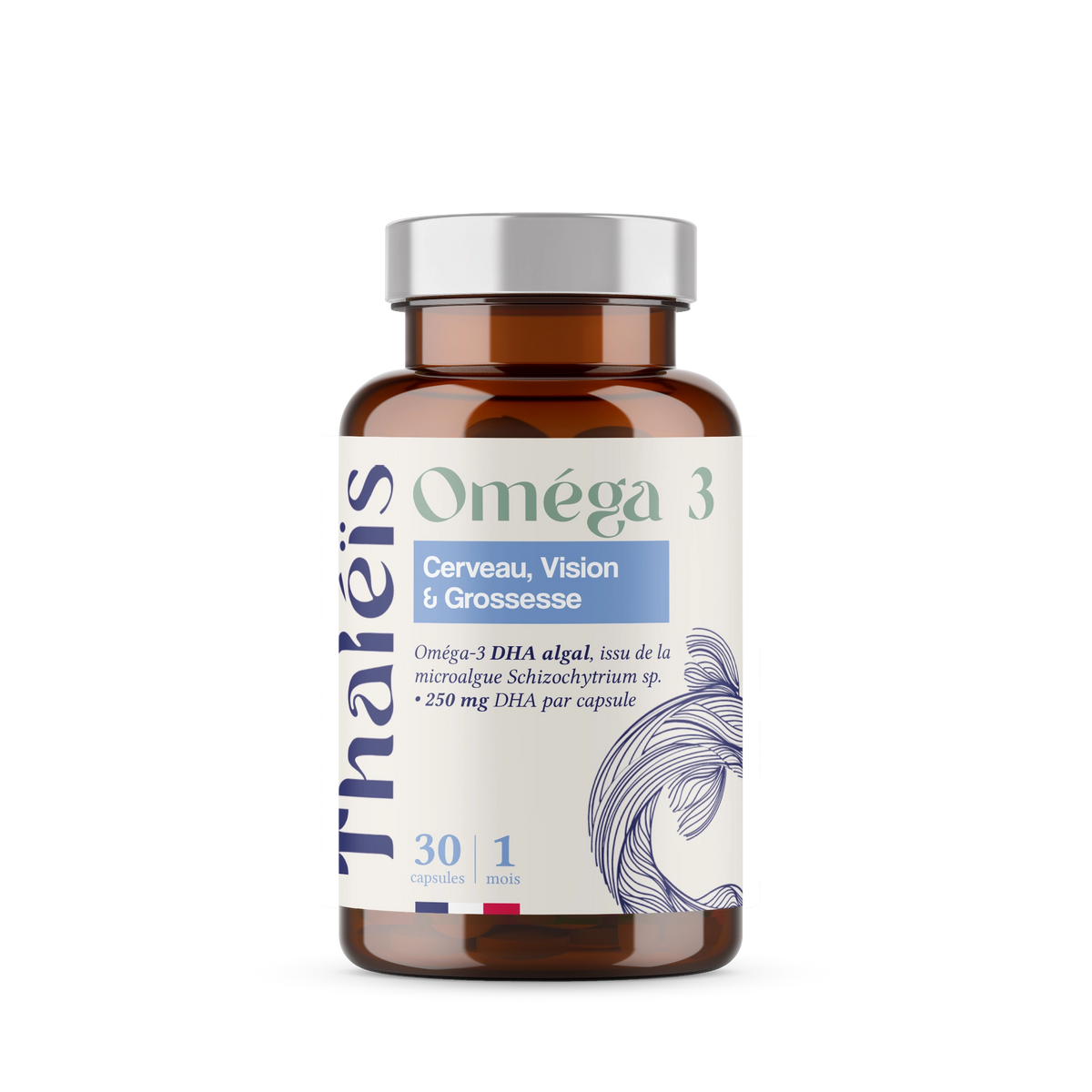 Omega 3 DHA marin algal 30 capsules